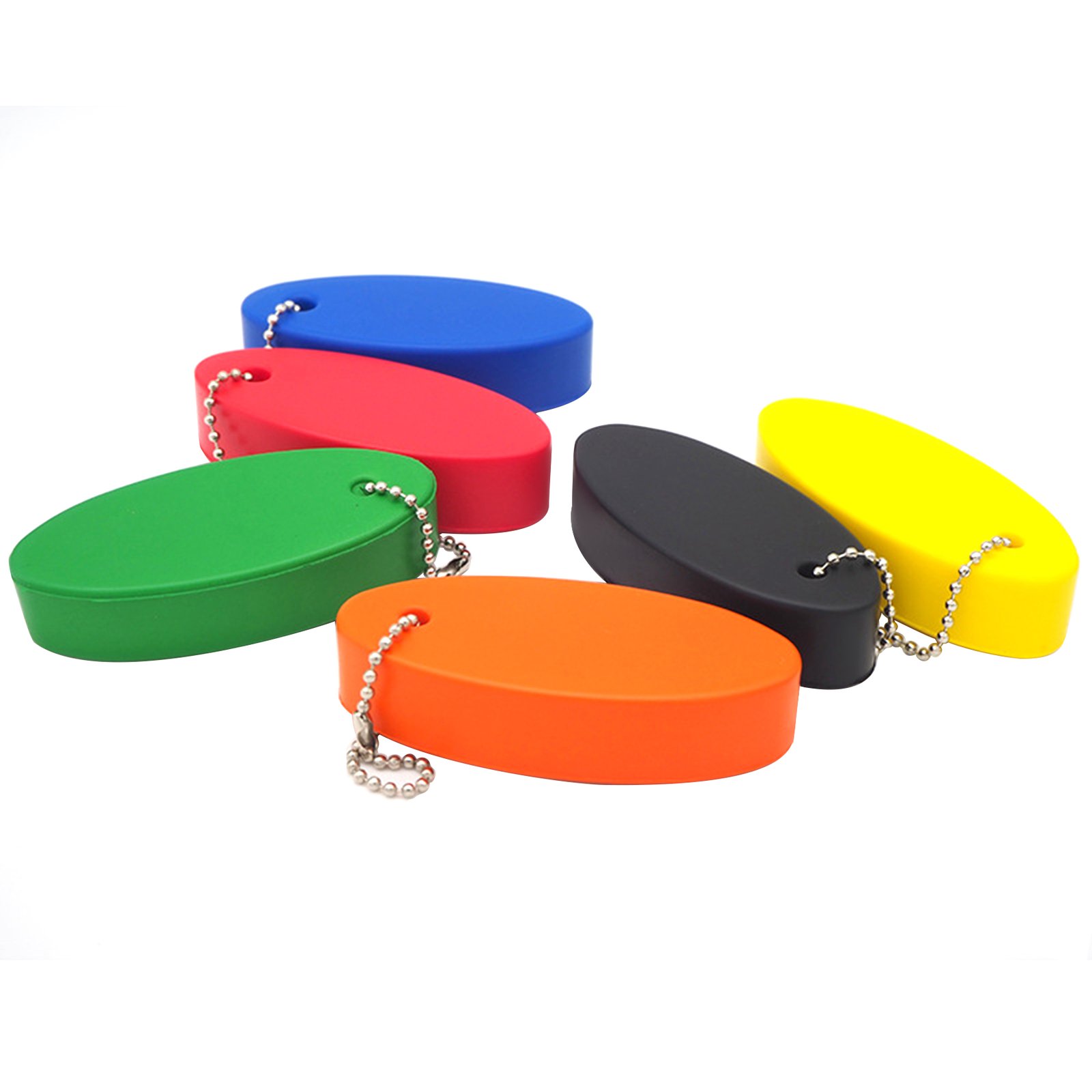 Pu Oval Soft Floating Keychain