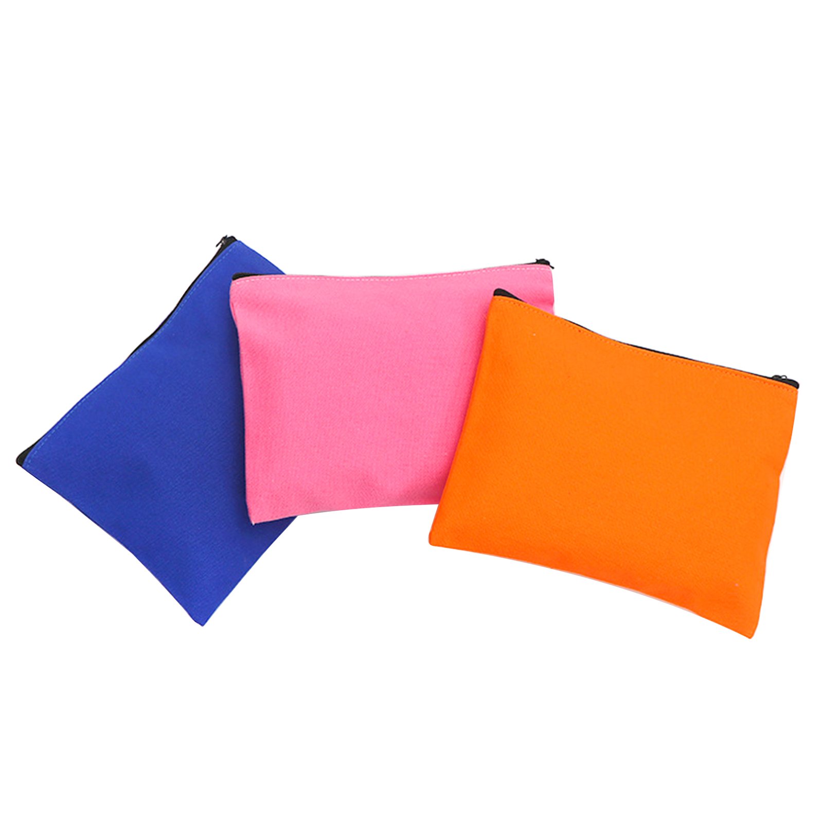 Canvas Zipper Cosmetic Pouch