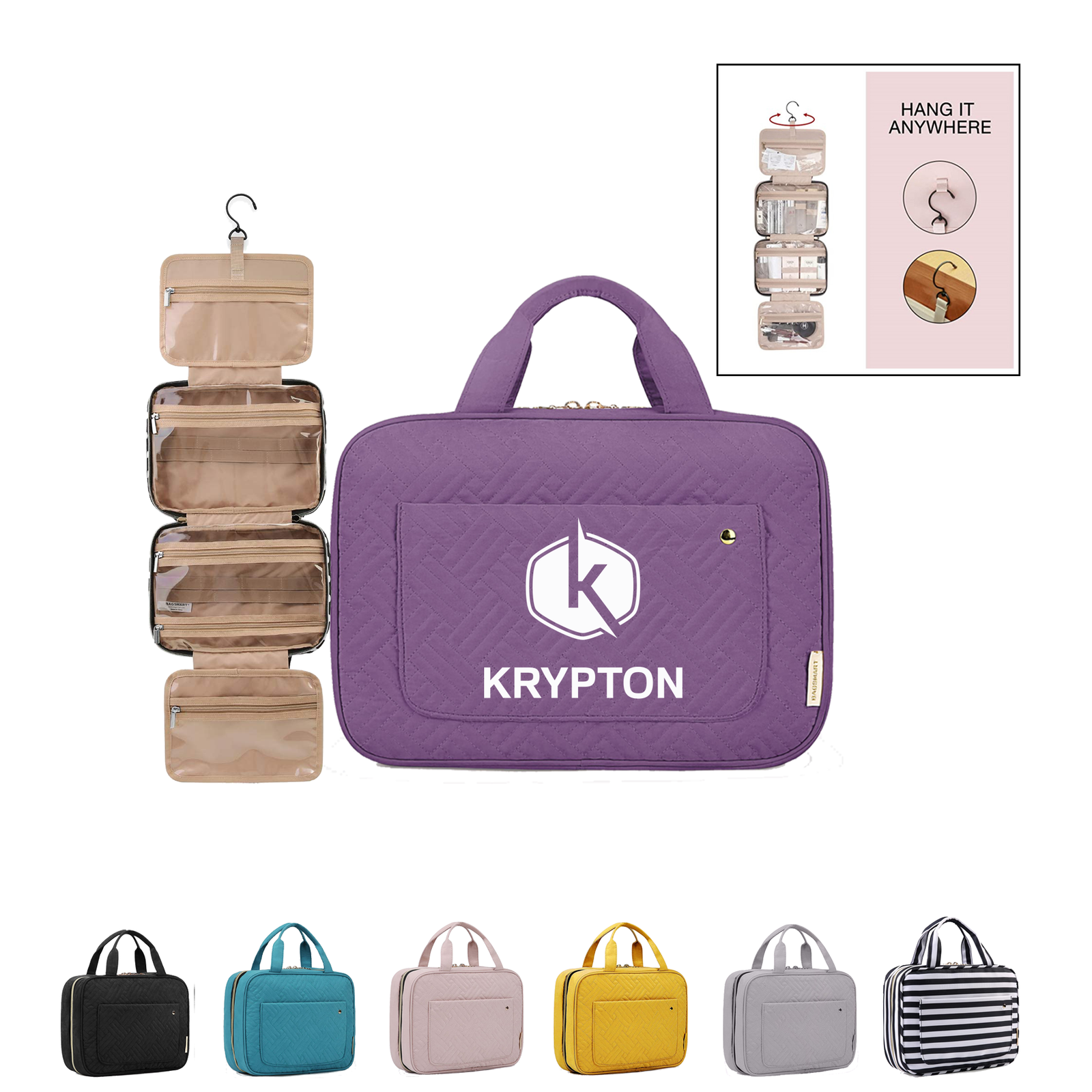 Toiletry Bag with Hanging Hook