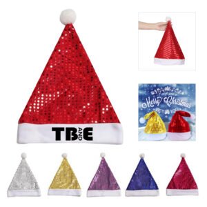 Sequin-Sheen Santa Hat
