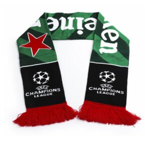 Custom Knitted Acrylic Soccer Scarf