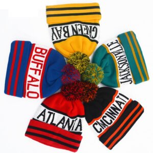Custom Knitted Beanies w/ Cuff and Pompom