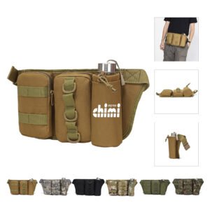 Waterproof Military Fanny Pack with Water Bottle Holder