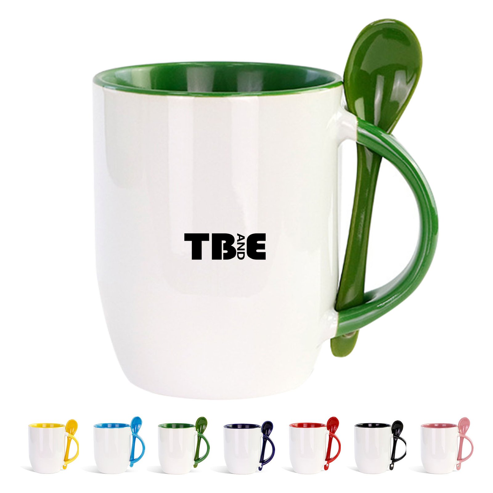 Colored Inner Mug With Spoon