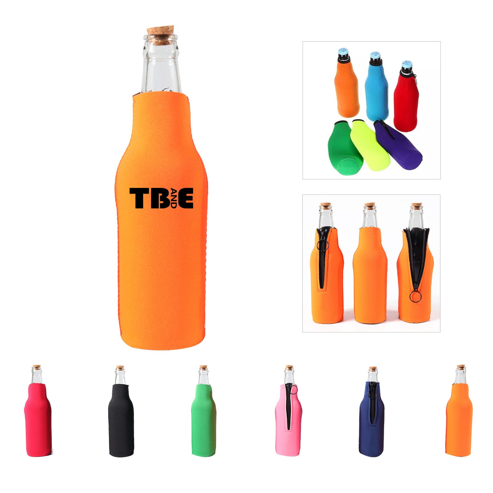 12 Oz Neoprene Bottle Cooler Beer Holder