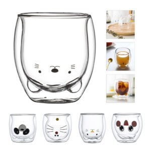 Cartoon Cute High Borosilicate Glass Juice Beverage Cup