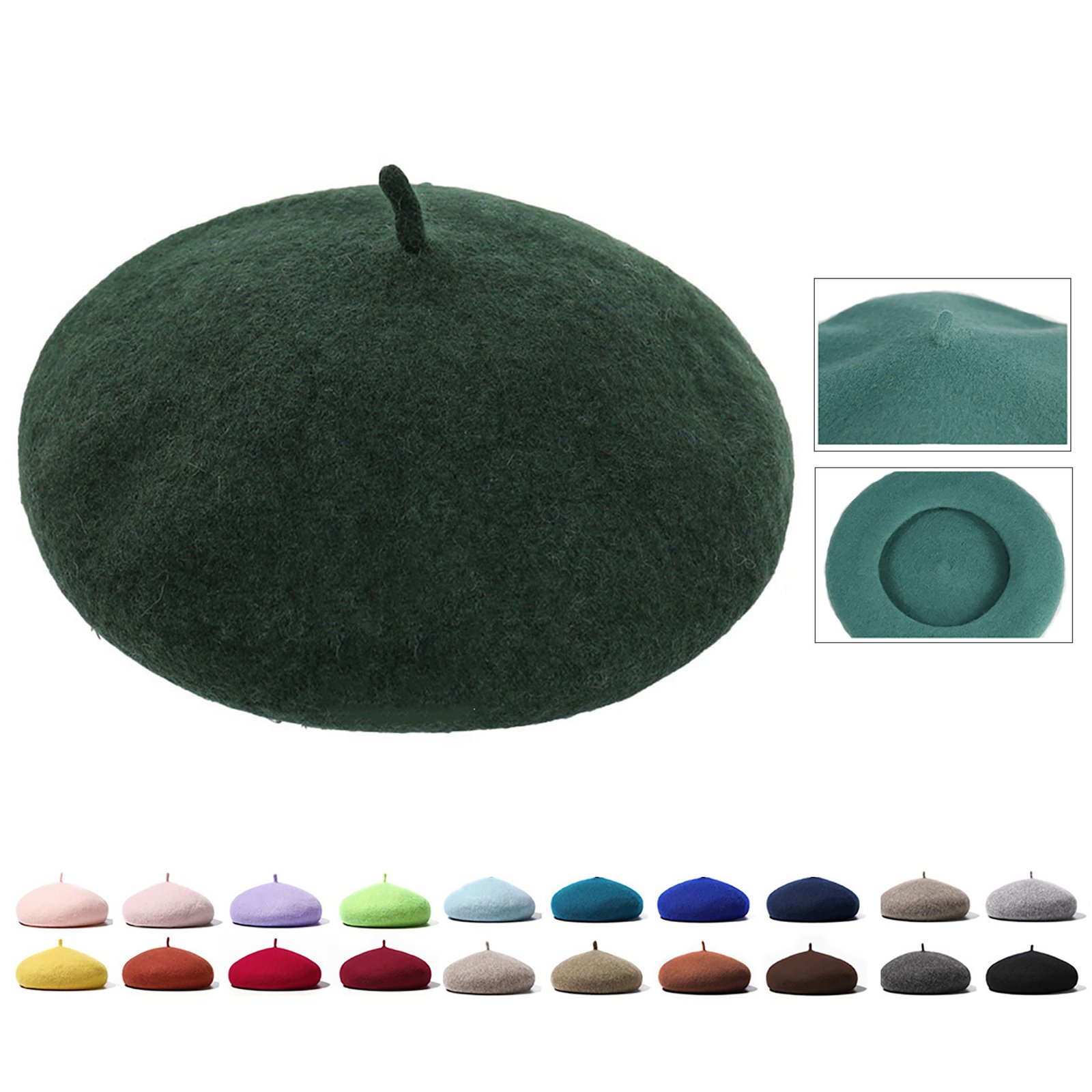 Winter Wool Vintage Knit Beret