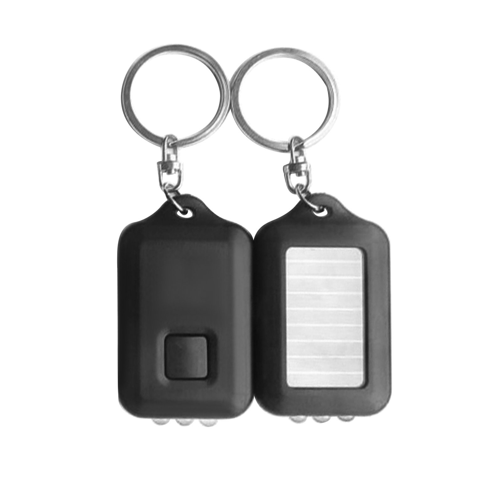 Solar Powered Led Flashlight Keychain