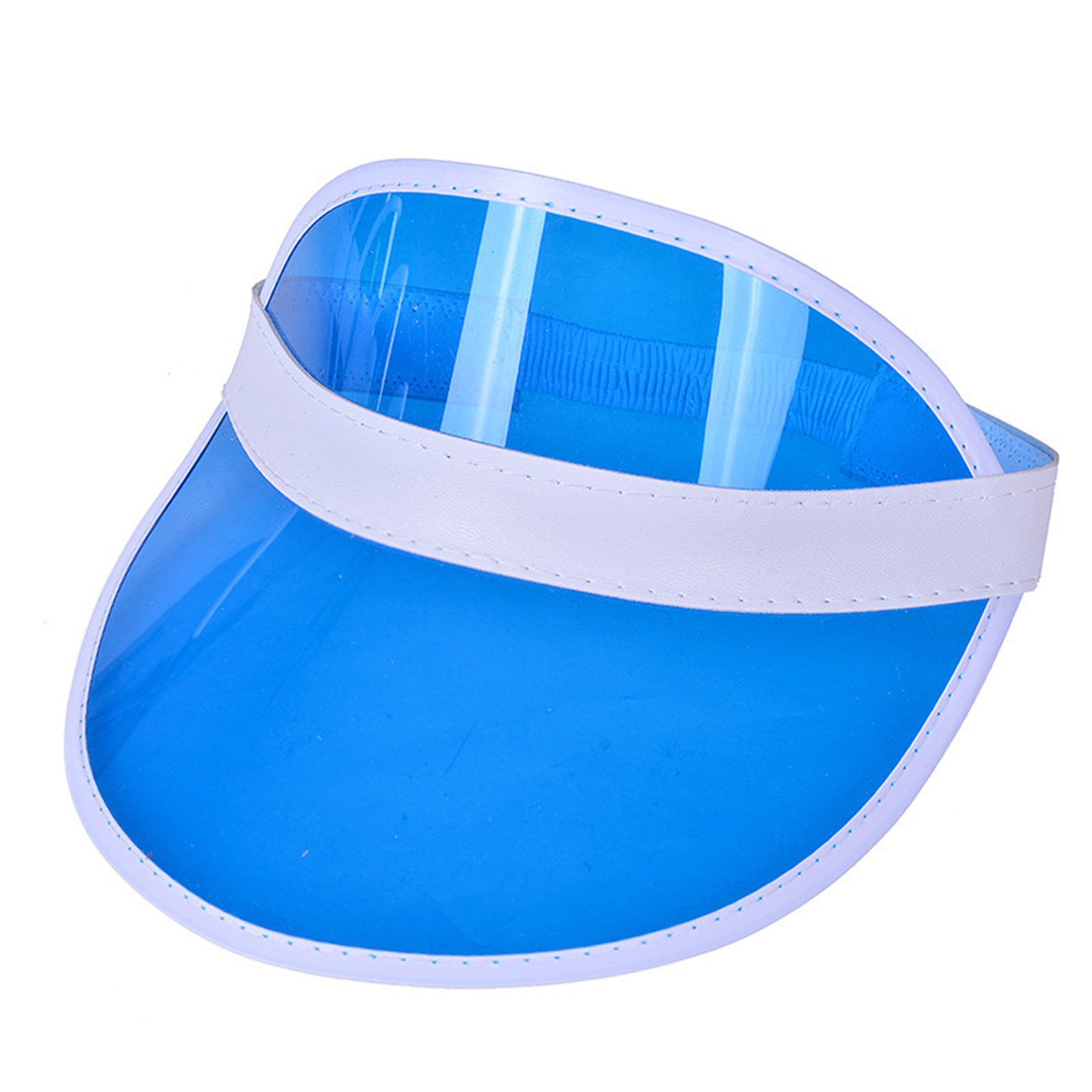 Rainbow Pvc Transparent Sun Visor Hat