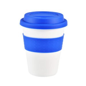 12 oz Coffee Mug with Silicone Lid and Insulated Band
