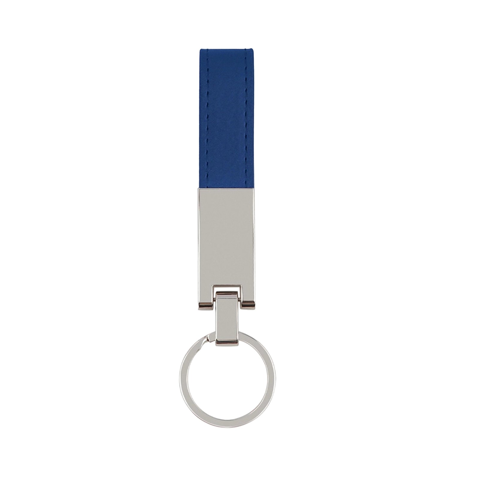 Leatherette Silver Key Ring