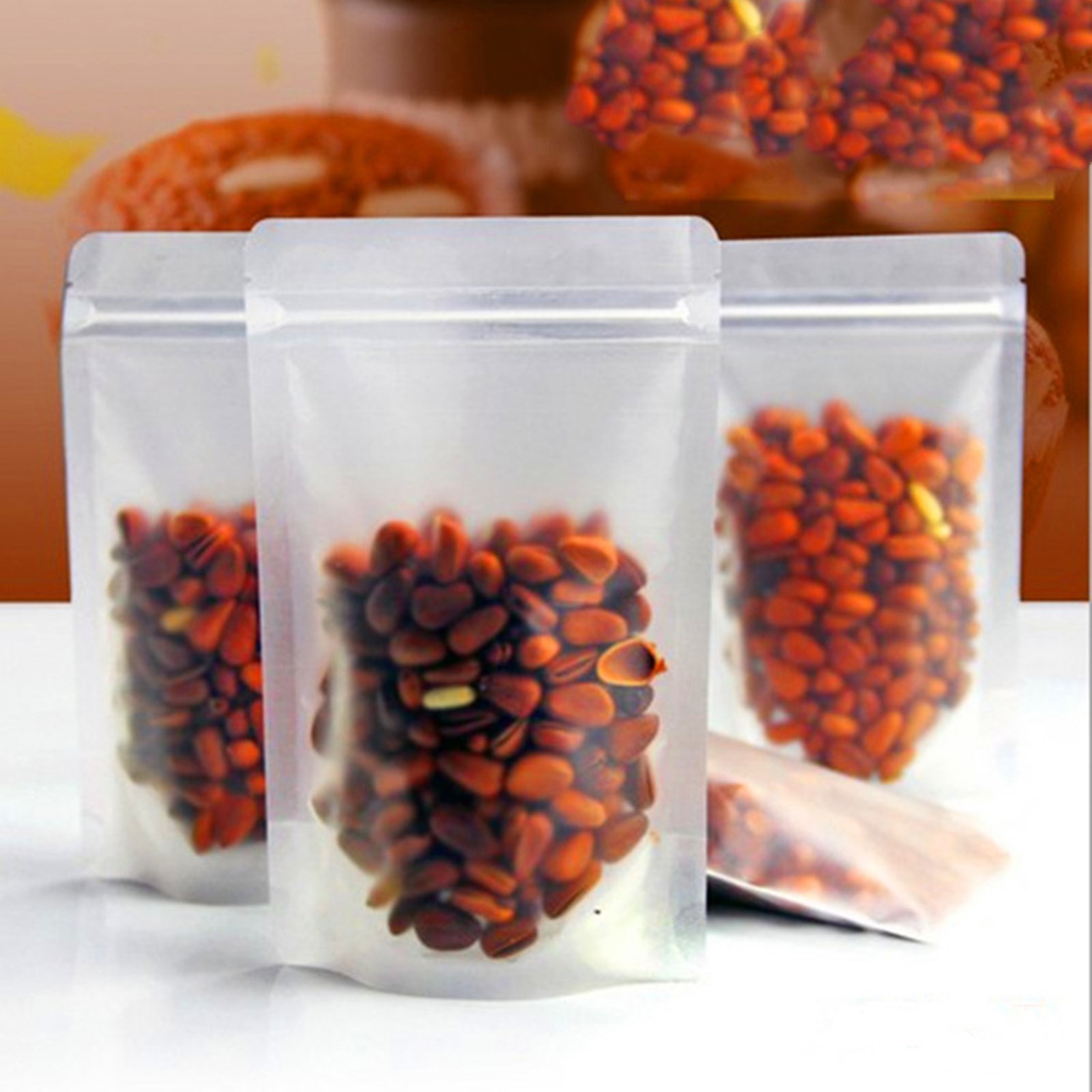 Frosted Transparent Food Bag