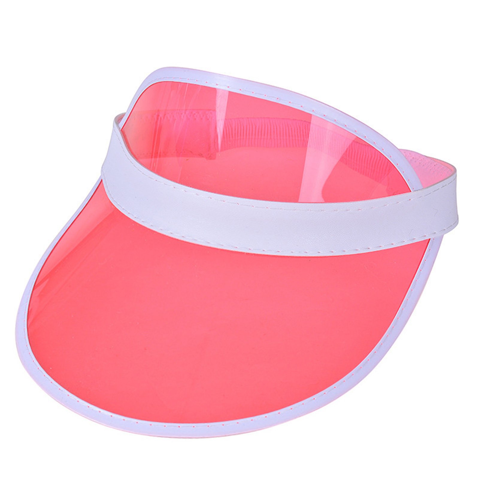 Rainbow Pvc Transparent Sun Visor Hat