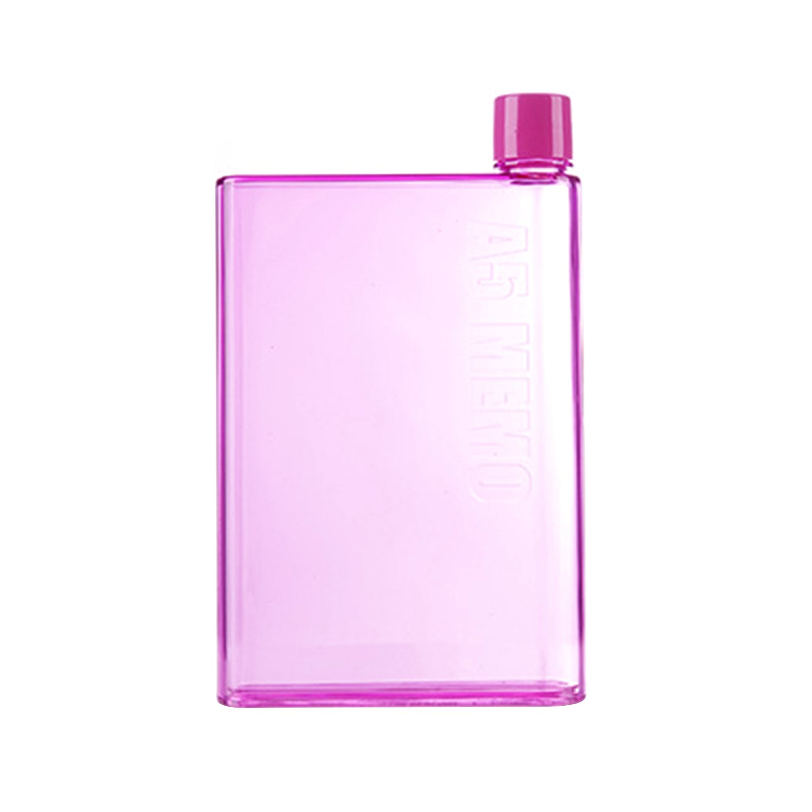16 Oz. A5 Notebook Transparent Flat Water Bottle