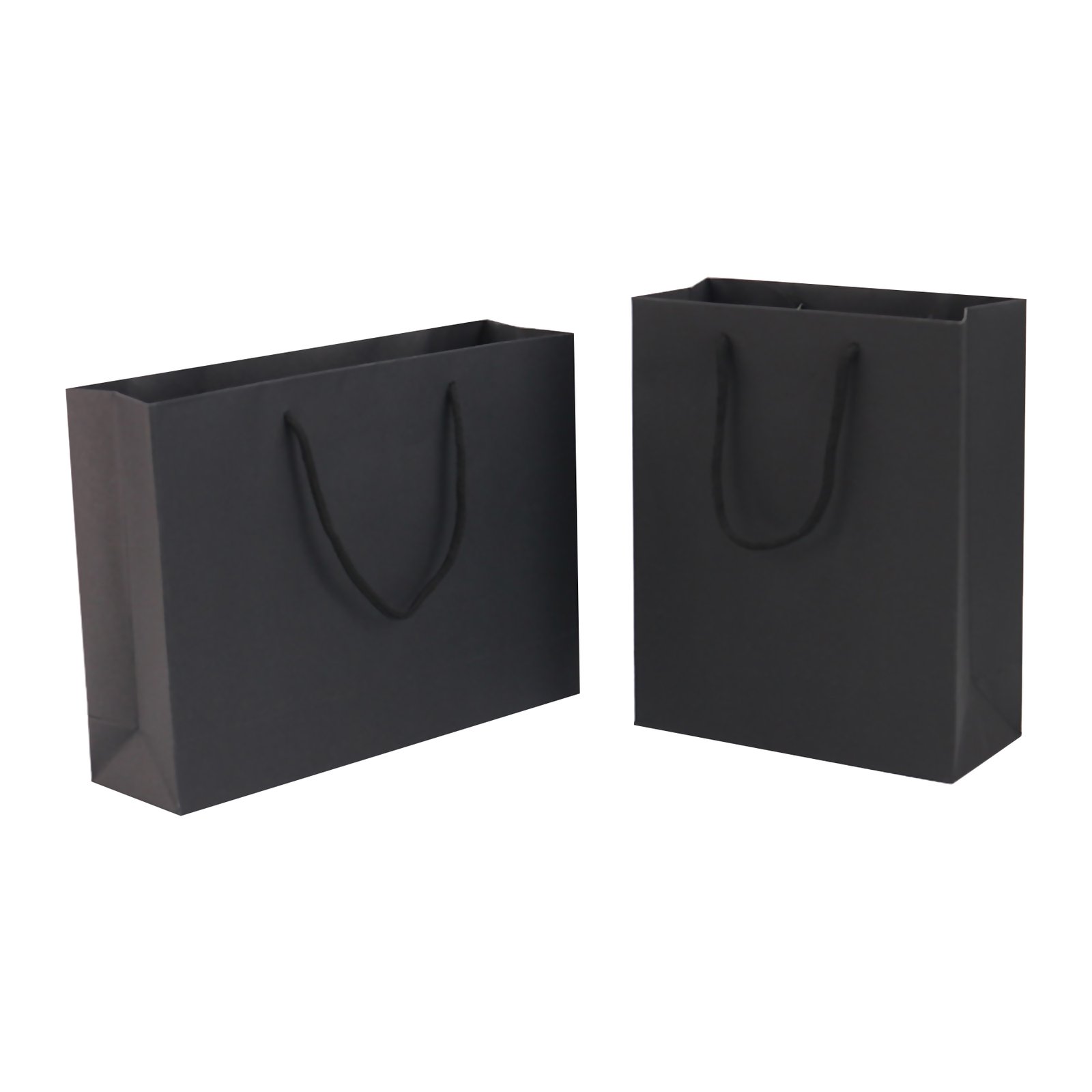 Premium Black Matte Paper Shopping bag