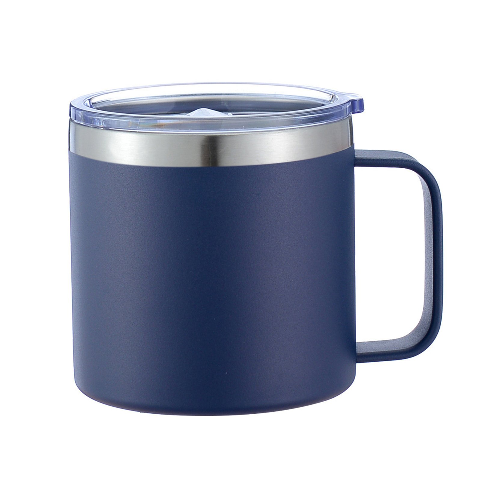 14Oz Stainless Steel Vacuum Camping Mug With Handle