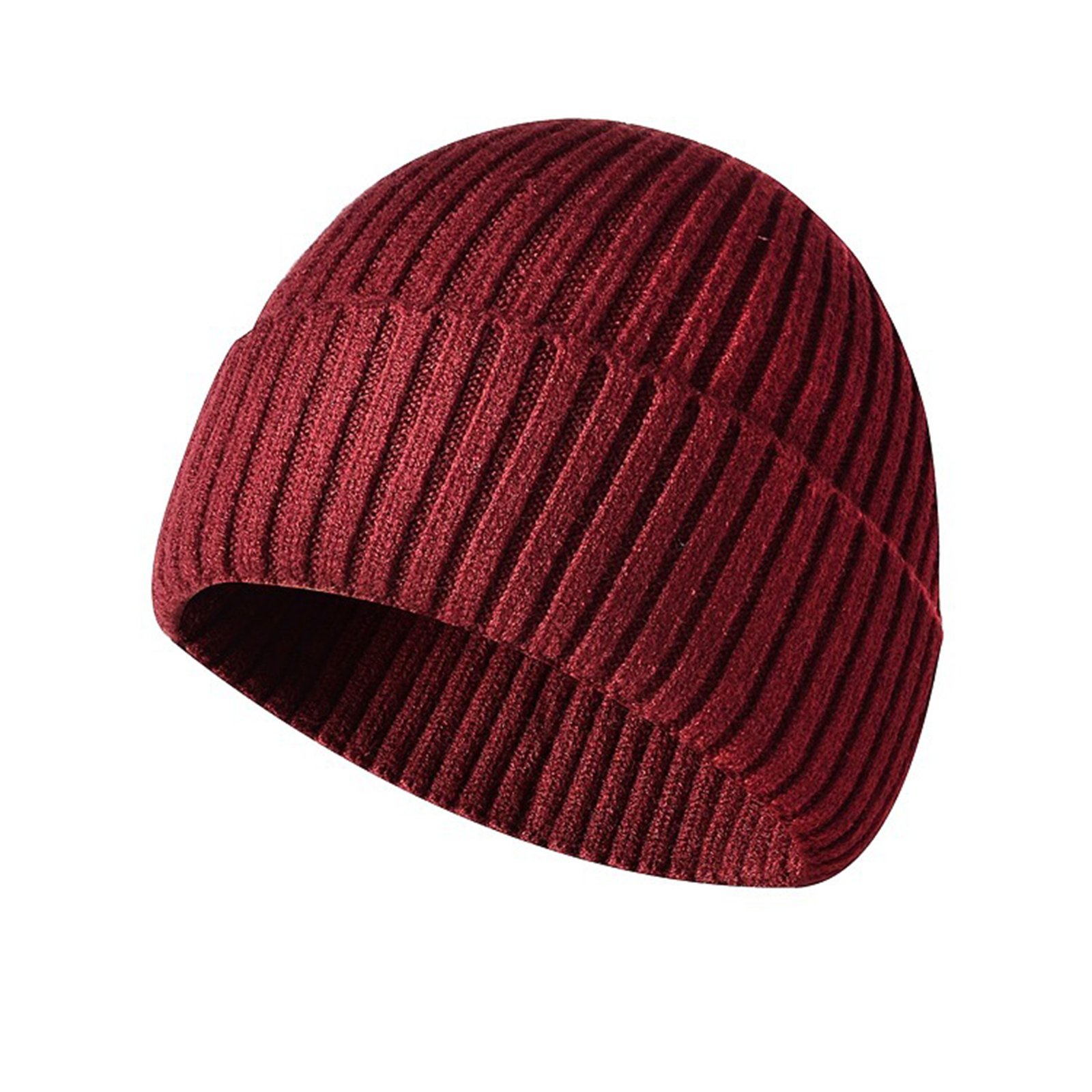 Winter Men's And Women's Knitted Foldover Hat