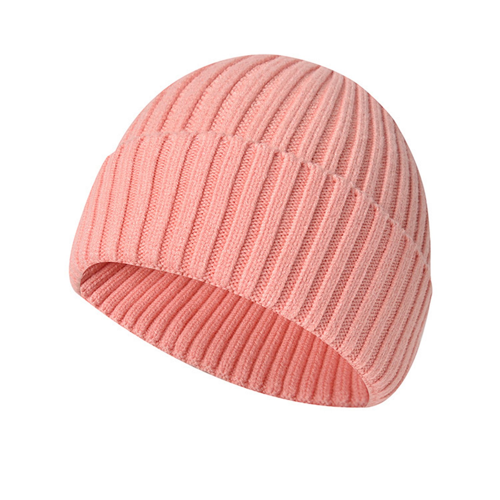 Winter Men's And Women's Knitted Foldover Hat