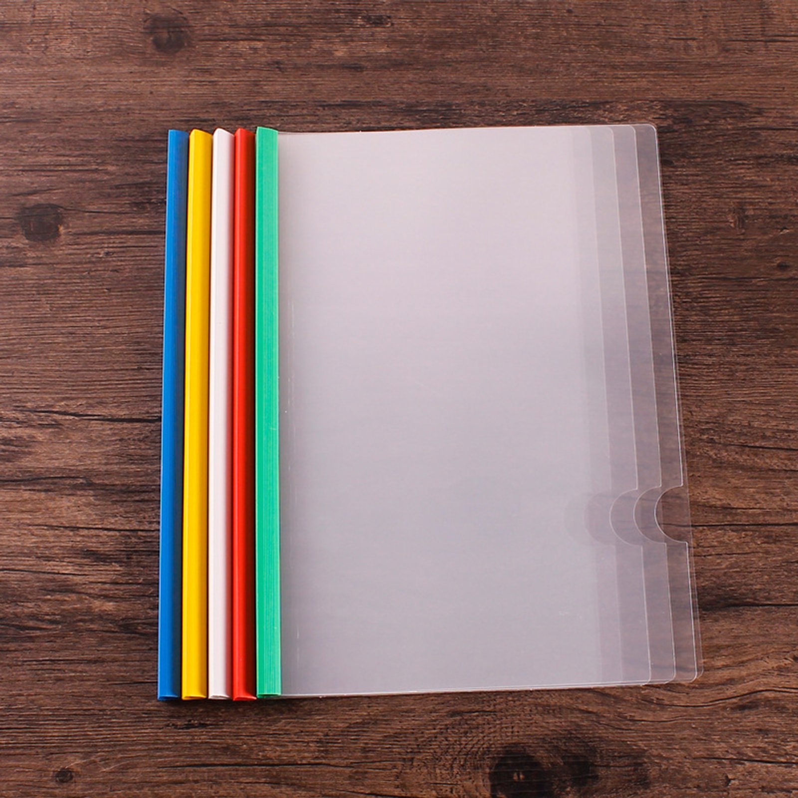 A4 Transparent File Document Folder with Sliding Bars