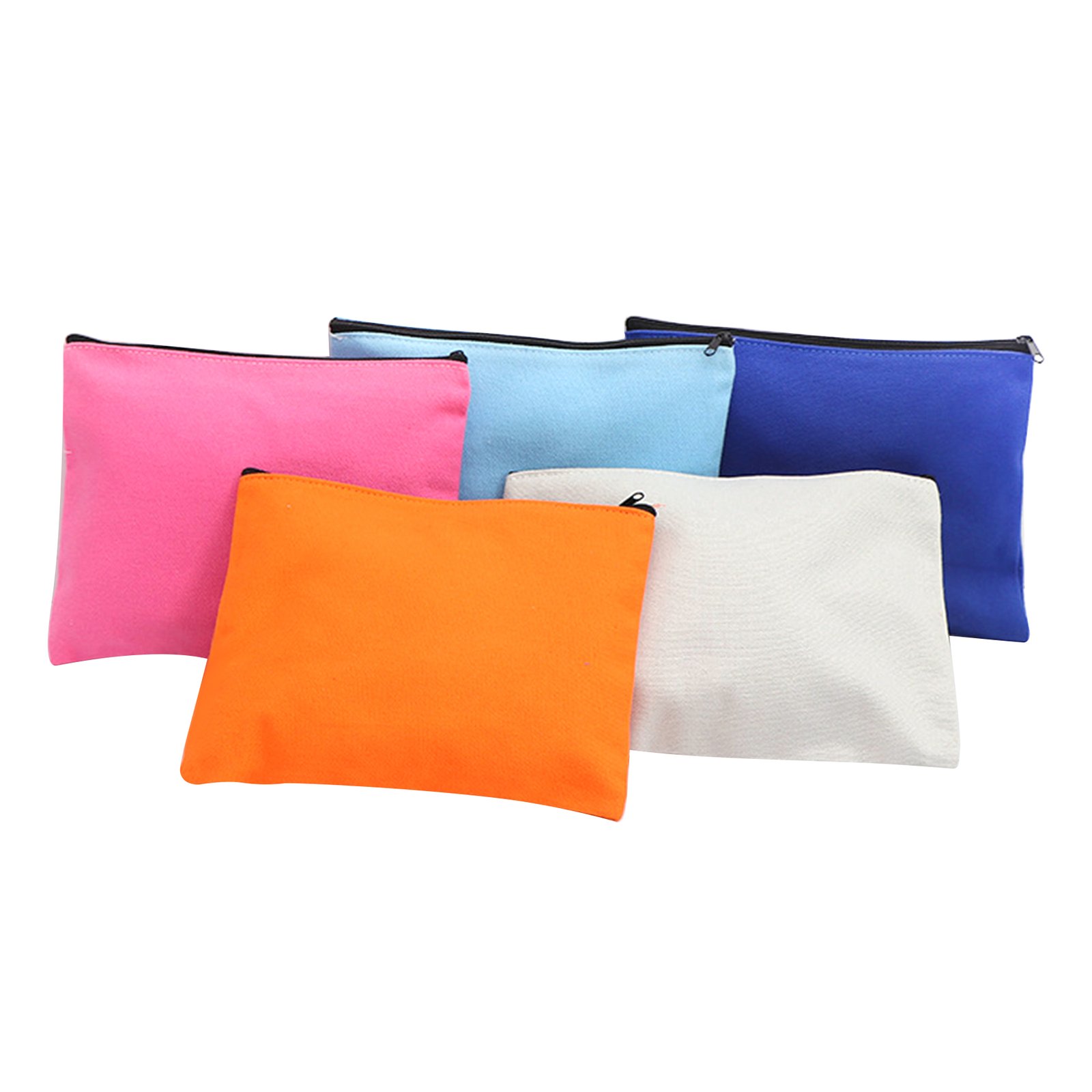 Canvas Zipper Cosmetic Pouch