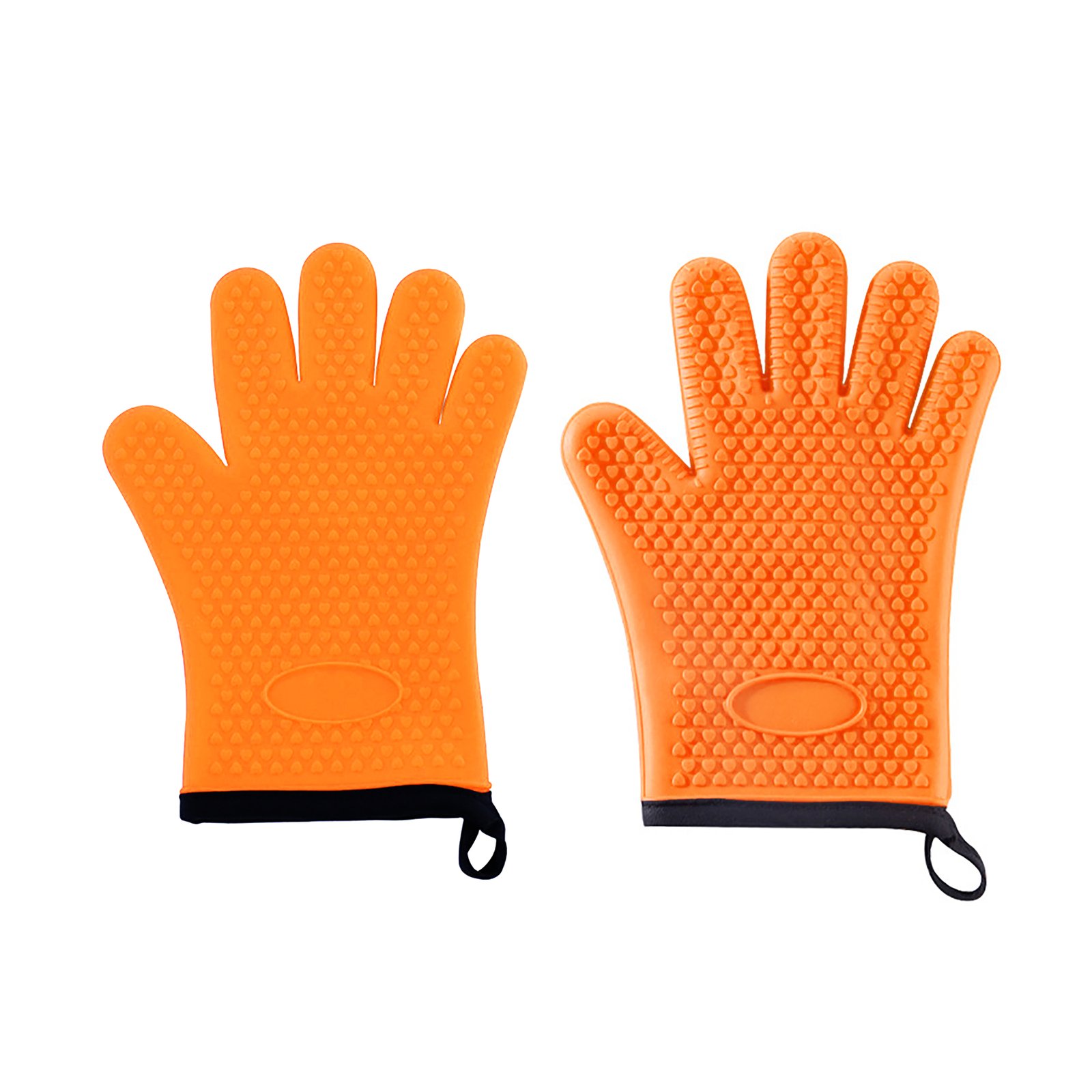 Heat Resistant Nonslip Silicone Oven Mitts Short