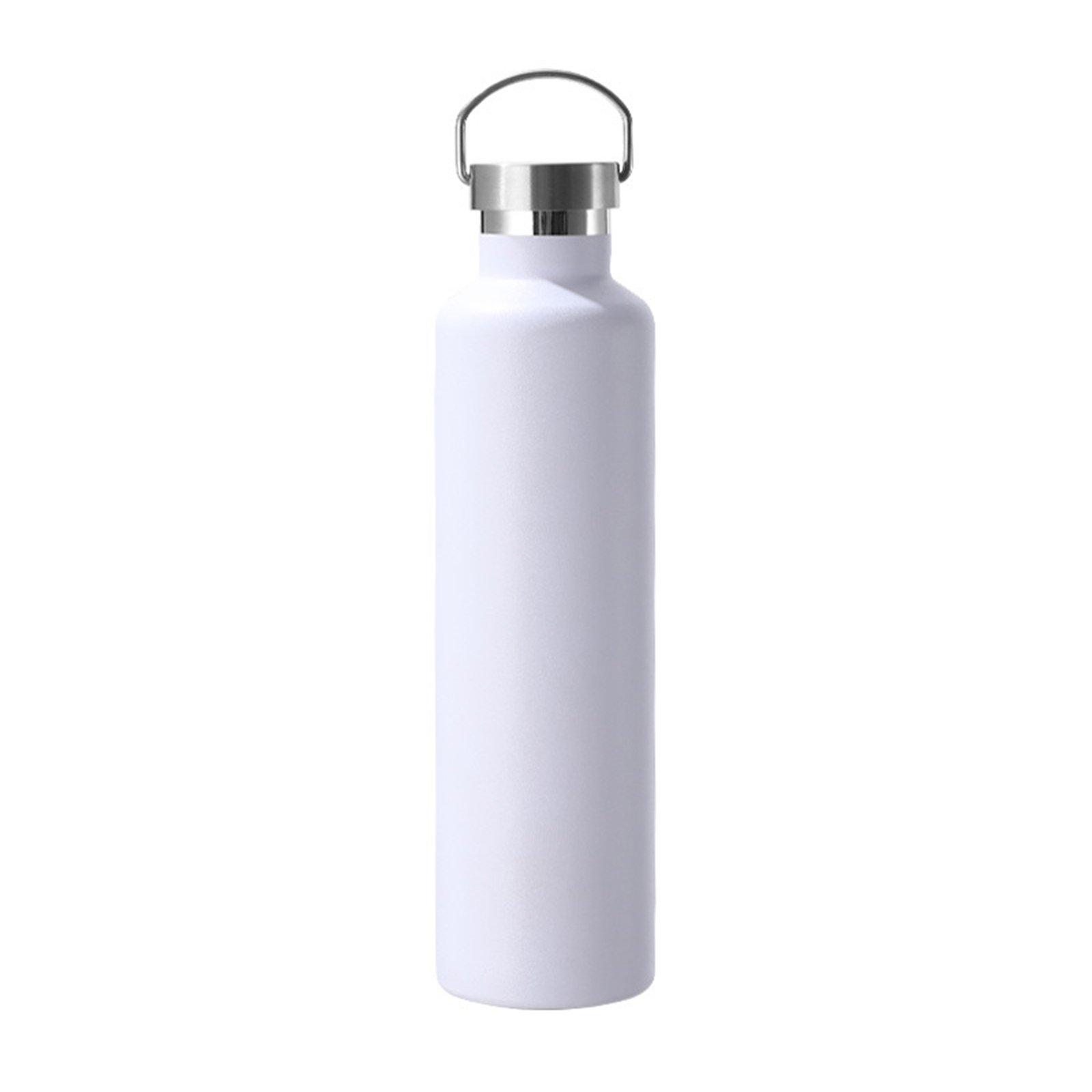 750ml double wall stainless steel bottle with bamboo lid
