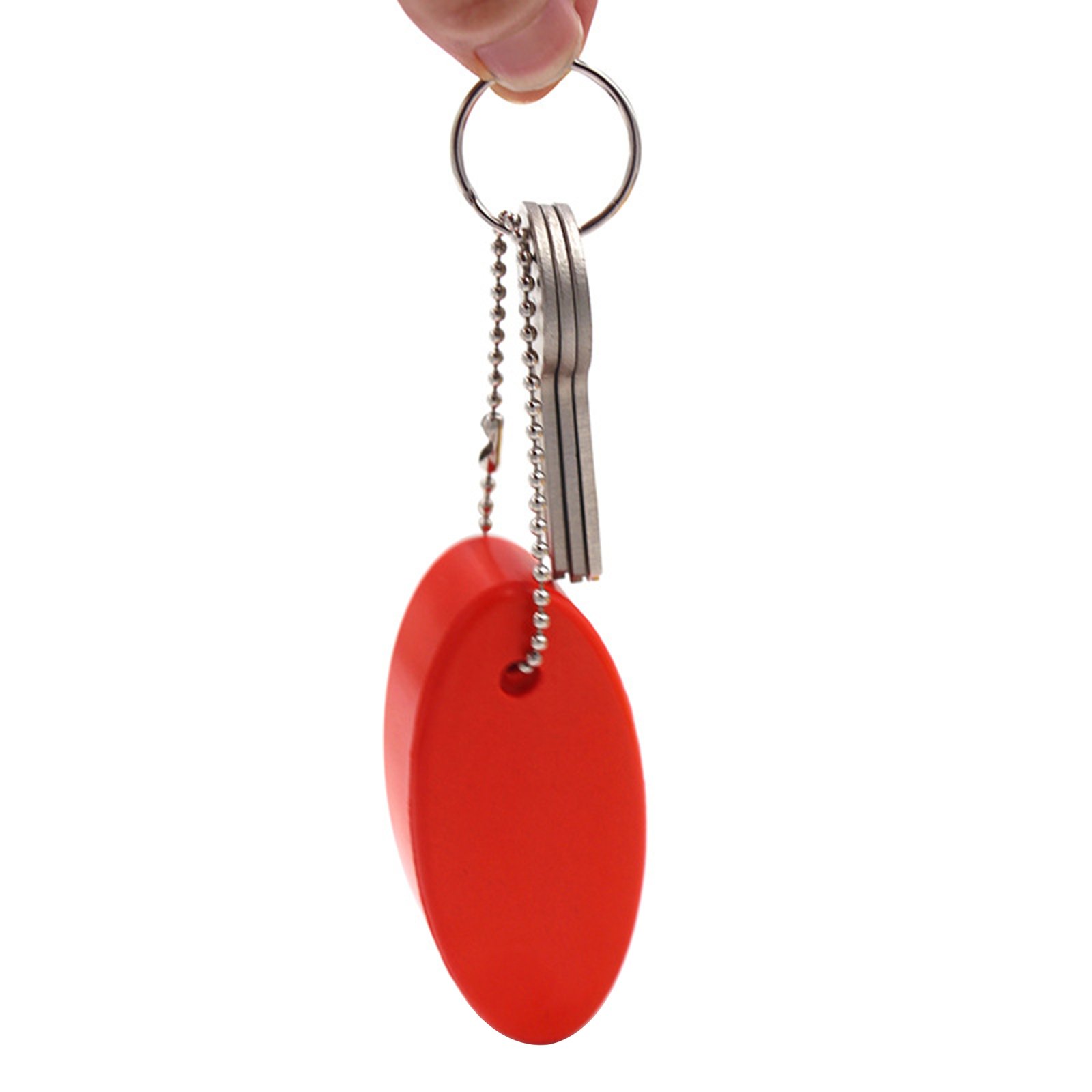 Pu Oval Soft Floating Keychain