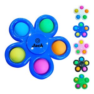 Fidget Pop It Toy Bubble Keychain Spinner Simple Dimple