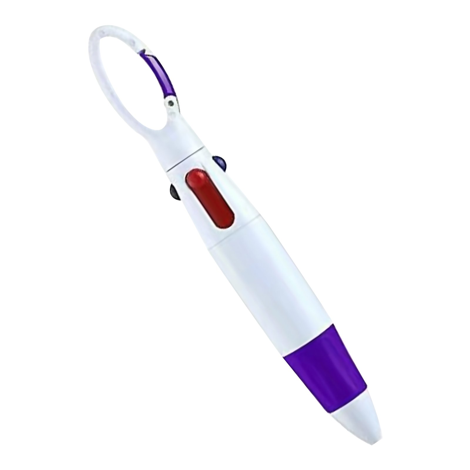 4-In-1 Plastic Carabiner Shuttle Pen