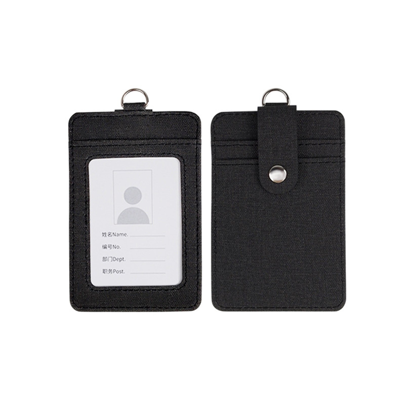 ID Badge Holder With Retractable Lanyard