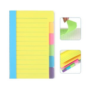 Tabbed Self-Stick Lined Note Pad
