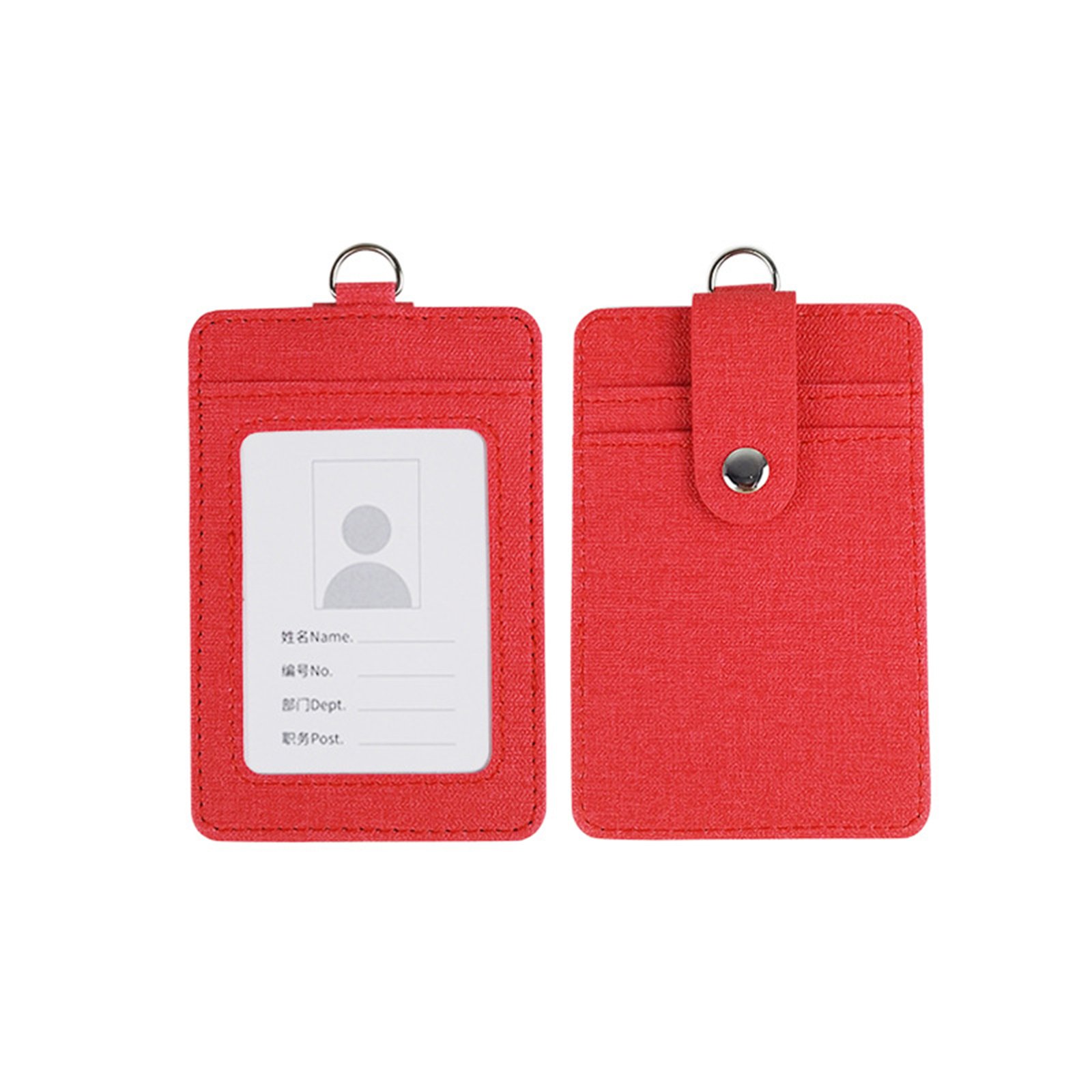 ID Badge Holder With Retractable Lanyard