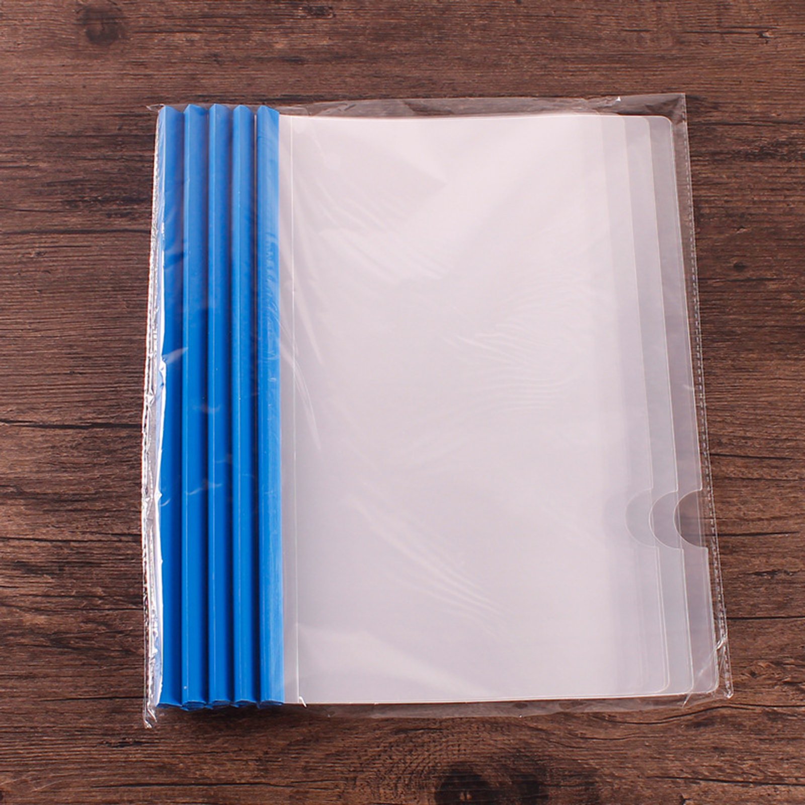 A4 Transparent File Document Folder with Sliding Bars