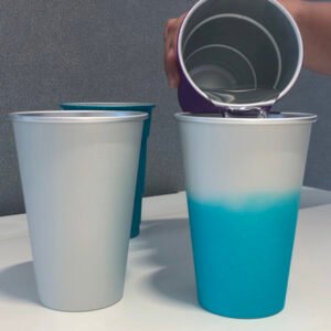Aluminum cold change cup