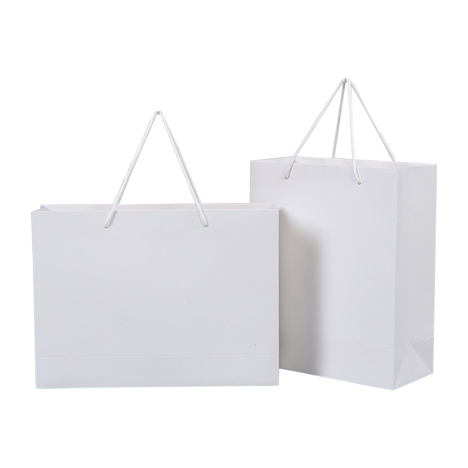 Full Color Matte Laminated Paper Grocery Tote Bag W/ Handle