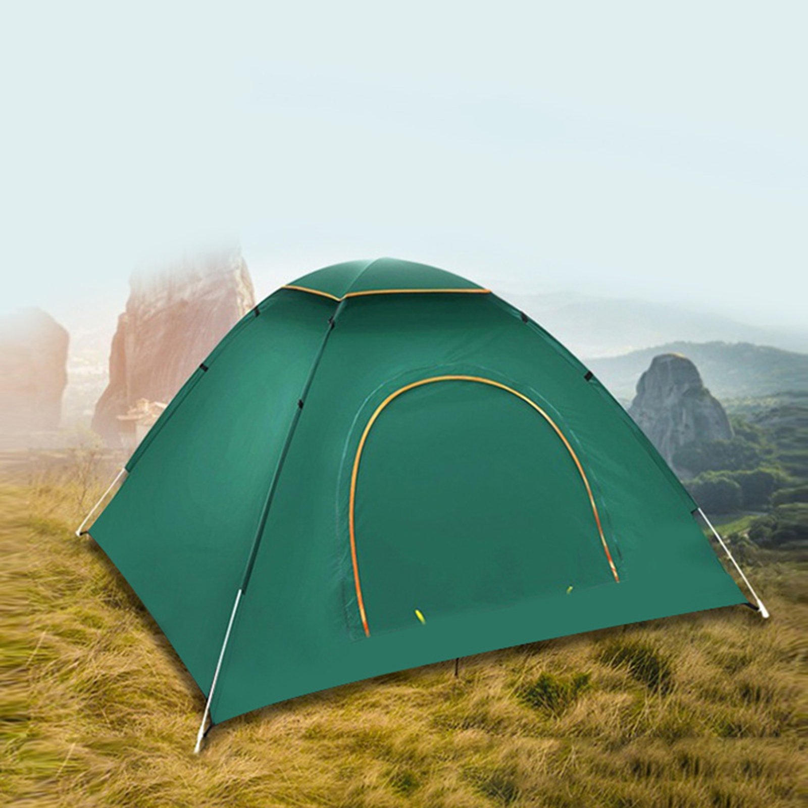 Single Layer 2 Person Auto Open Camping Tent