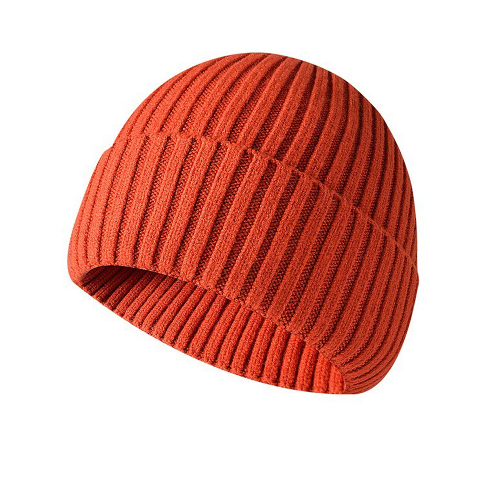 Winter Men's And Women's Knitted Foldover Hat