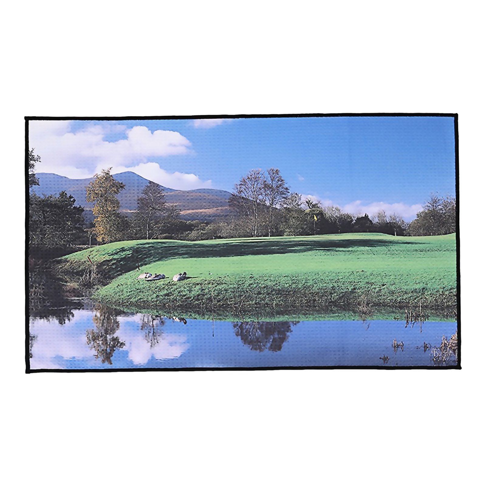 Custom microfiber waffle golf towel with logo