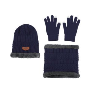 Knit Winter Hat Scarf Gloves Kit