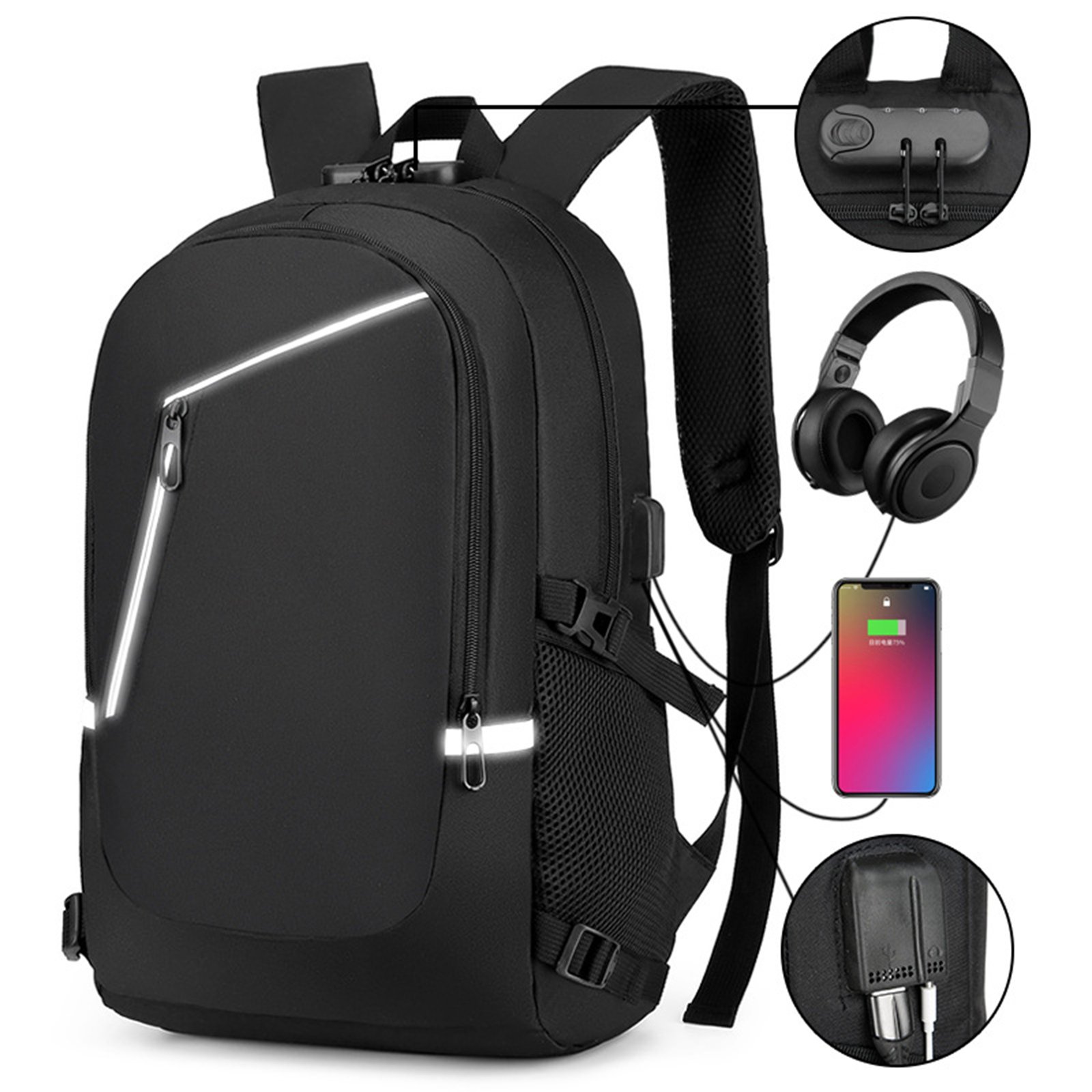 Laptop Backpack With USB Charging Port
