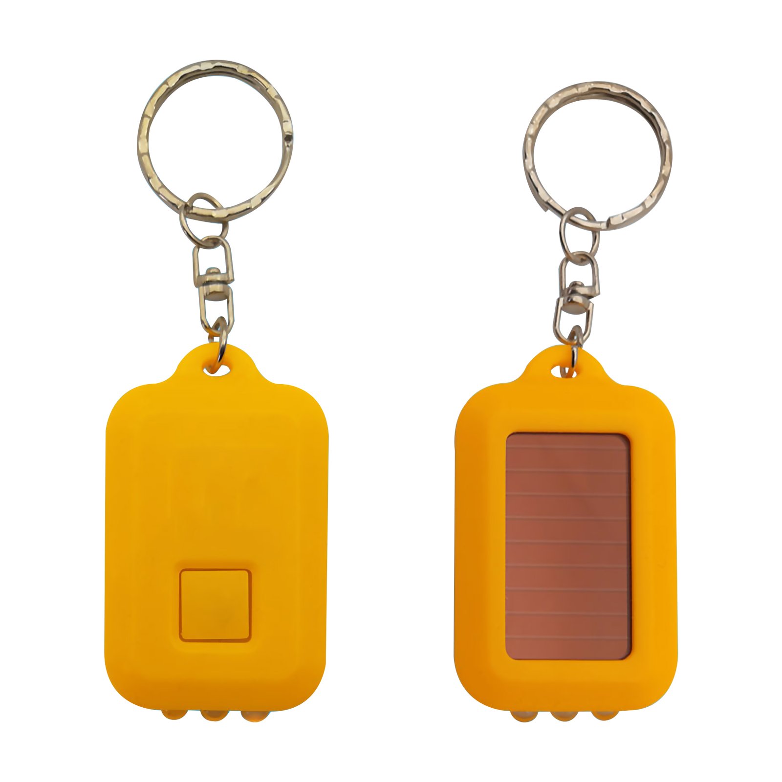 Solar Powered Led Flashlight Keychain
