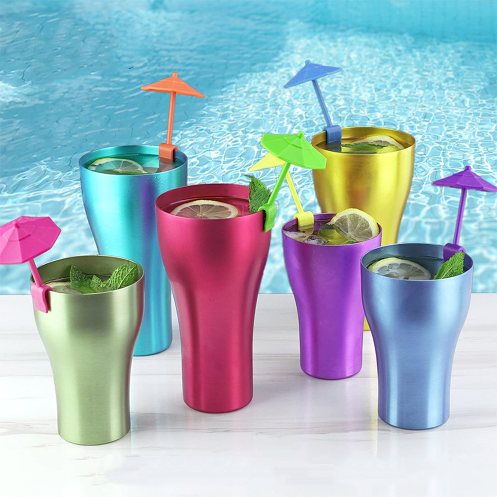 12oz Reusable Aluminum Cups for Party Supplies
