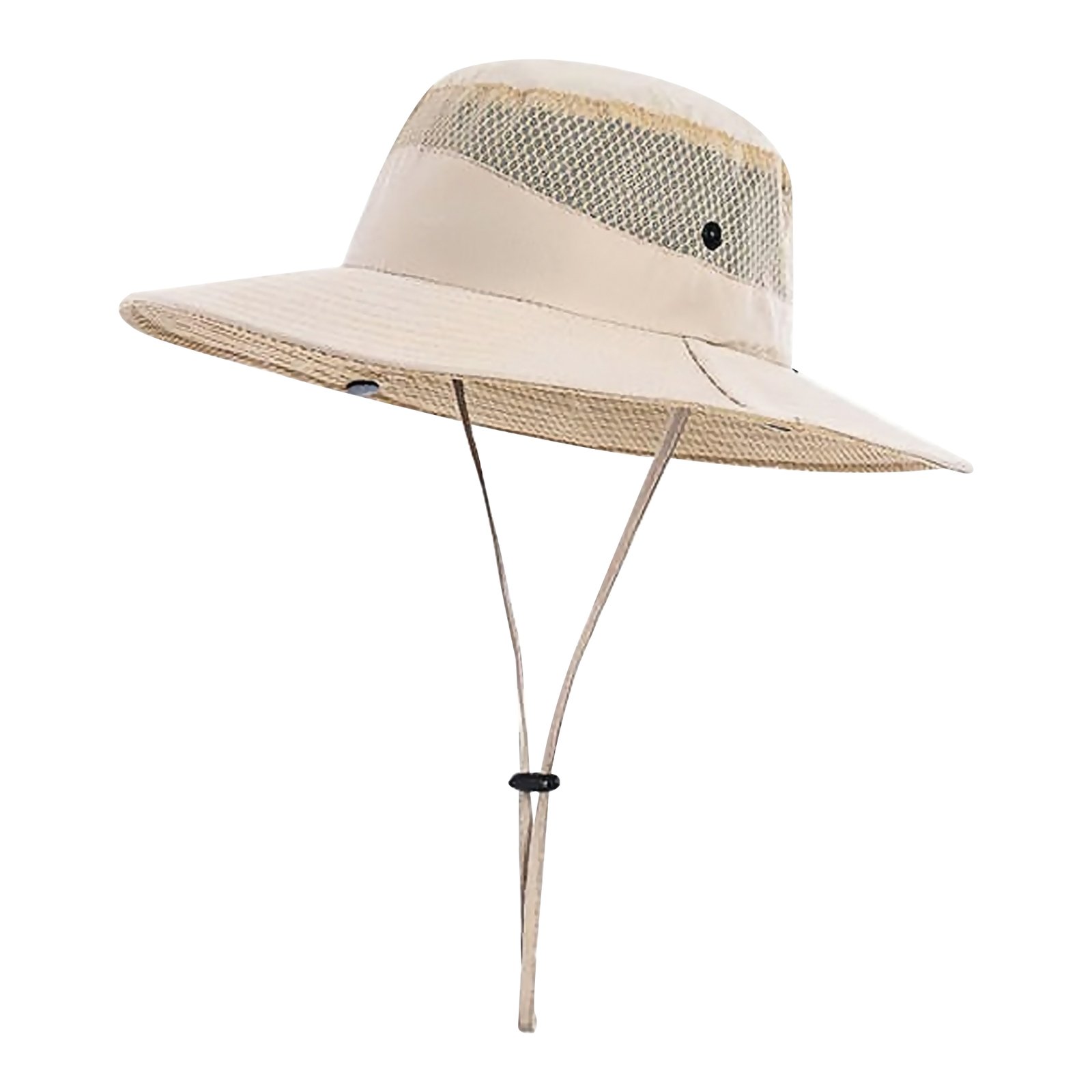 Wide Brim Mesh Sun Bucket Hat