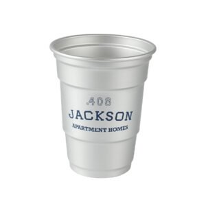 16 OZ Reusable Aluminum Cups Metal Stadium Solo Cup
