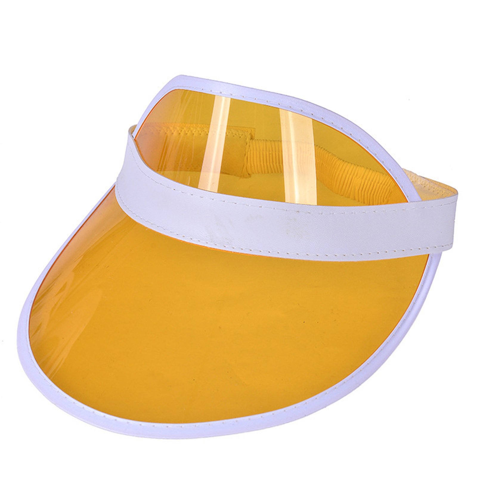 Rainbow Pvc Transparent Sun Visor Hat