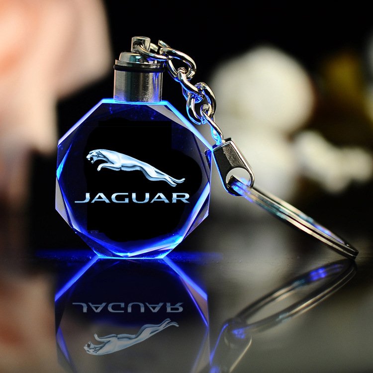 LED Light Crystal Key Chain