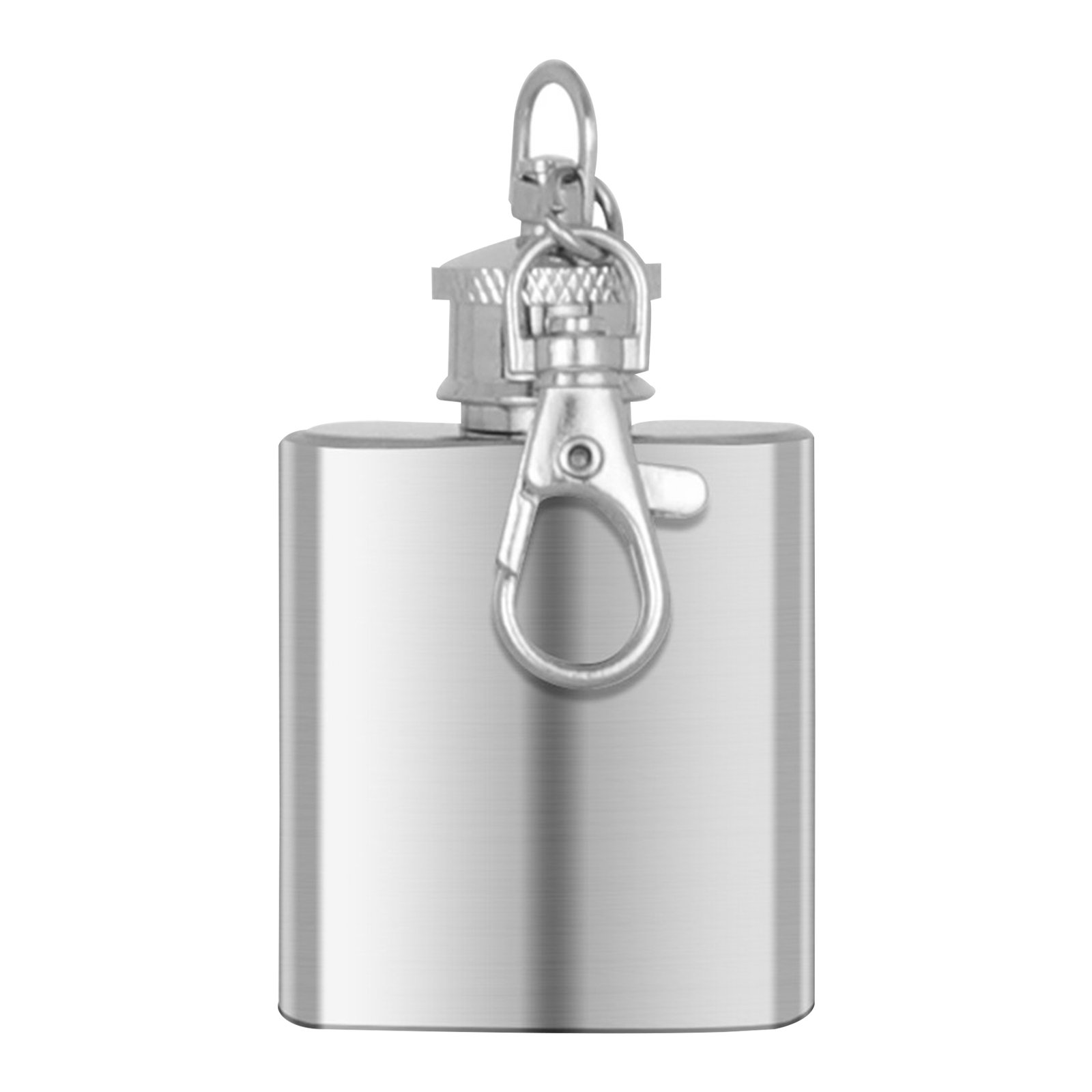 1Oz Stainless Steel Flask Bottle With Keychain