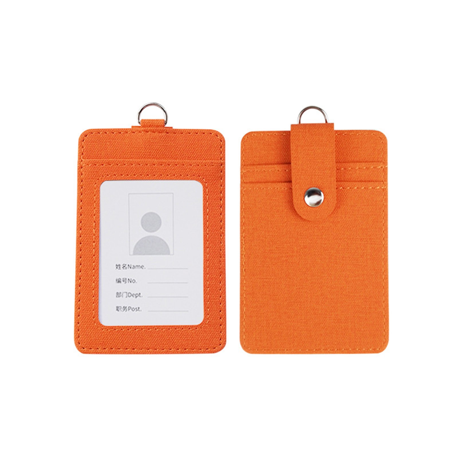 ID Badge Holder With Retractable Lanyard