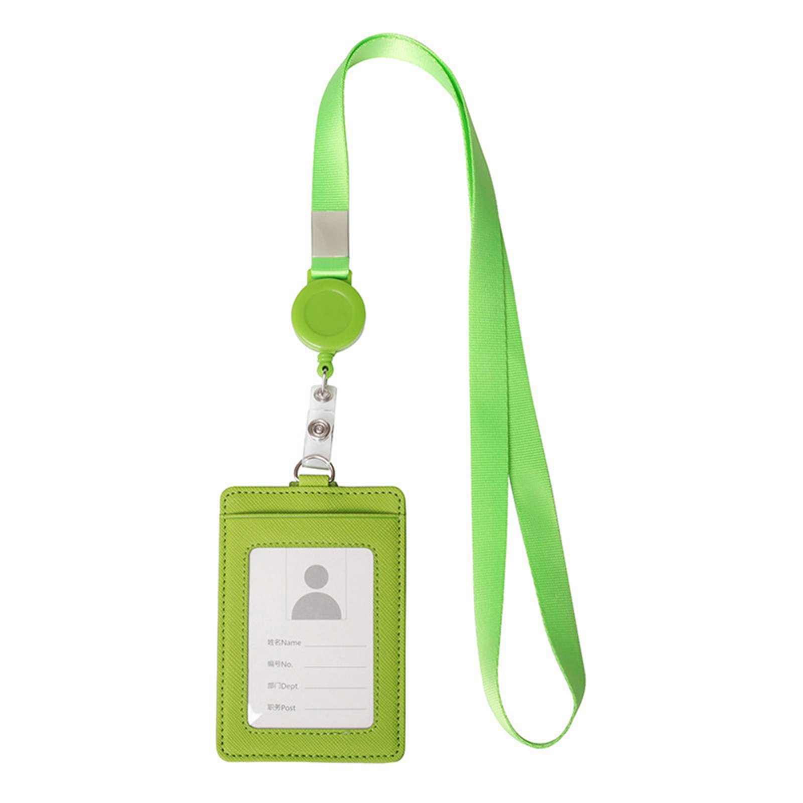 ID Badge Holder With Retractable Lanyard