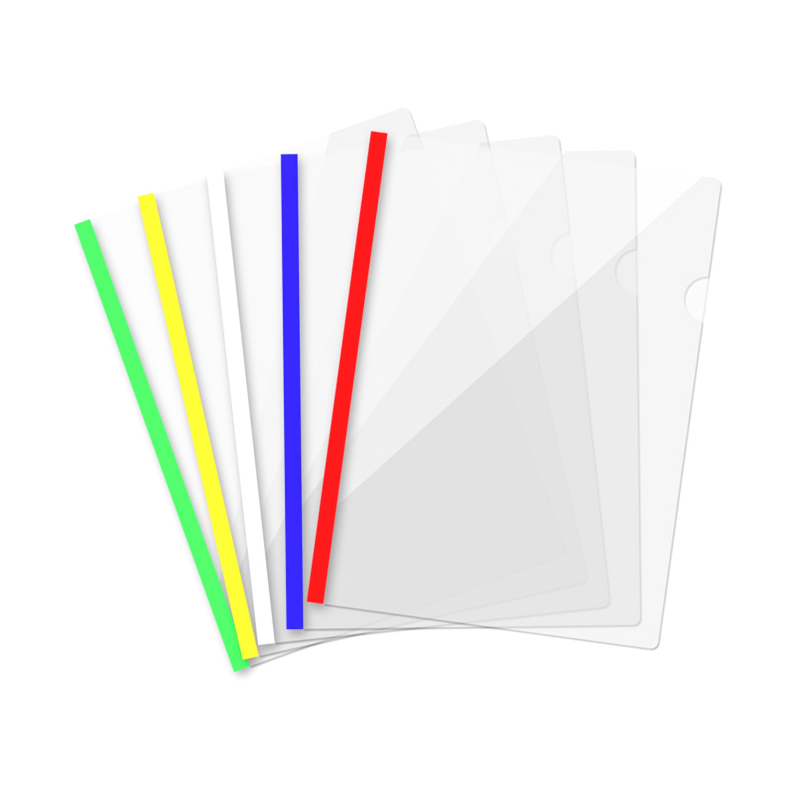 A4 Transparent File Document Folder with Sliding Bars